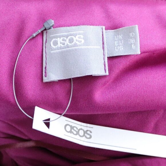 Asos | One Shoulder Fit and Flare Tulip Hem Dress - Picture 7 of 7